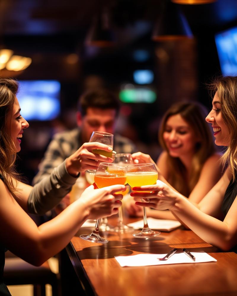 Amis au bar